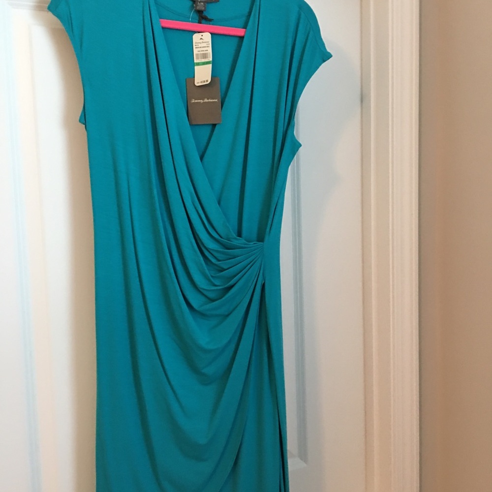 Mock Wrap Knit Dress